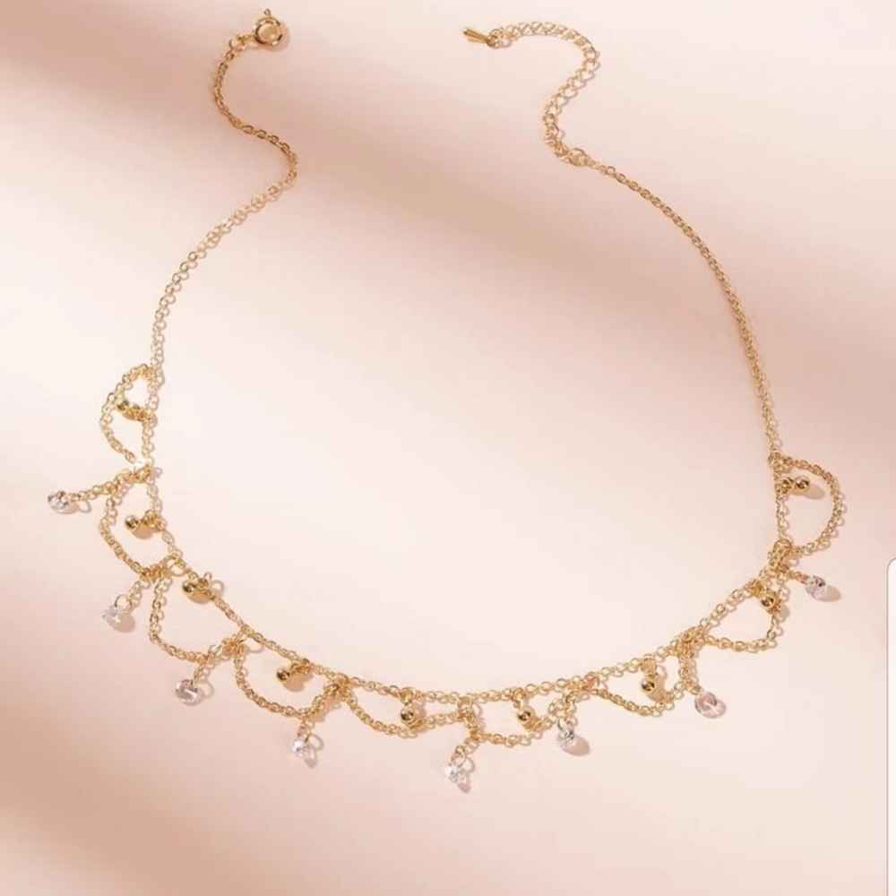 *Bebe* Ornate Gold Choker - Picture 3 of 4